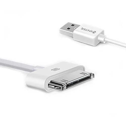 iPhone 4s Cable, Spater 30-Pin USB Sync and Charging Data Cable for iPhone 4/4S/3G/3GS, iPad 1/2/3, and iPod (5'/1.5 Meter) - Pack of 2