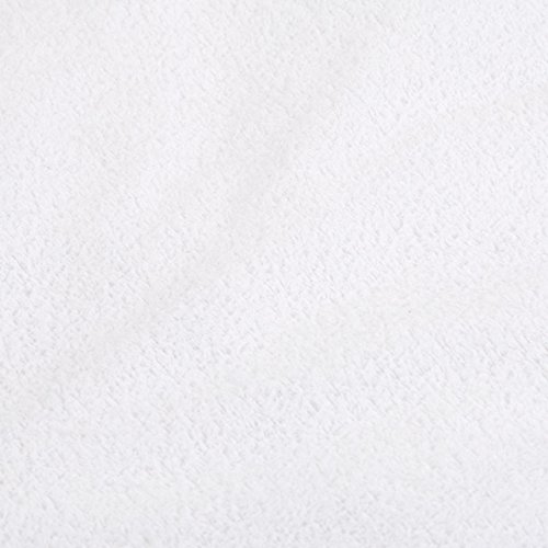 Amazon Basics Hypoallergenic Waterproof Fitted Mattress Protector Cover, King, White, 18 inch