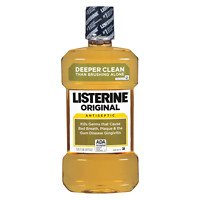 listerine antiseptic mouthwash, original, 1 l - 2pc