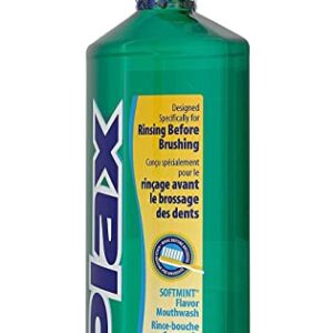 Plax Anti-Plaque Dental Rinse, Soft Mint - 24 Oz (Pack of 2)