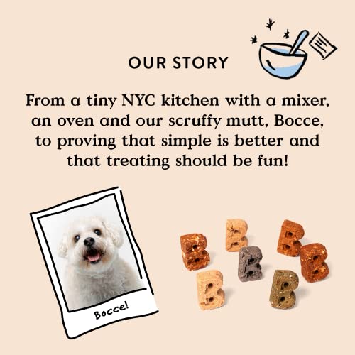 Bocce's Bakery Breath Daily Support Treats for Dogs, Wheat-Free Dog Treats, Made with Real Ingredients, Baked in The USA, Supports Oral Health, All-Natural Apple & Mint Biscuits, 12 oz