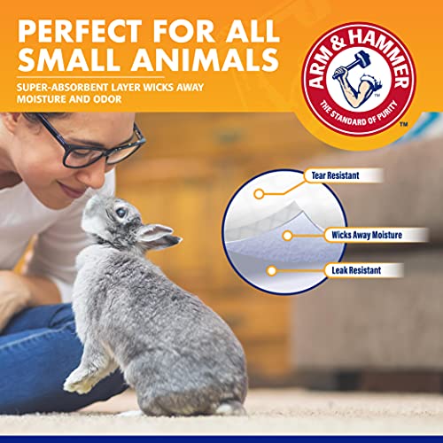 Arm & Hammer for Pets Super Absorbent Cage Liners for Guinea Pigs, Hamsters, Rabbits & All Small Animals | Best Cage Liners for Small Animals, 7 Count Pet Products