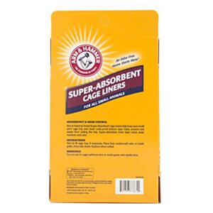 Arm & Hammer for Pets Super Absorbent Cage Liners for Guinea Pigs, Hamsters, Rabbits & All Small Animals | Best Cage Liners for Small Animals, 7 Count Pet Products