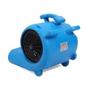 MOUNTO 3-Speed 3/4HP 3000CFM Air Mover Floor Carpet Dryers (Blue)