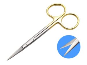 surgical scissors 4.5" straight with tungsten carbide inserts embroidery craft