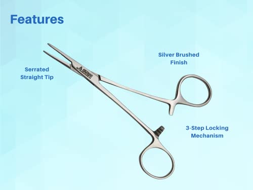 Artery Forceps Straight 5 inches Mosquito Orthodontic Dental Surgical hemostat by Wise LINKERS