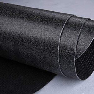 Office Rolling Chair Mat for Hardwood and Tile Floor, Black, Anti-Slip, Non-Curve, Chair Mat Best for Under the Computer Desk , 47 x 35 Rectangular Non-Toxic Plastic Protector, Not for Carpet