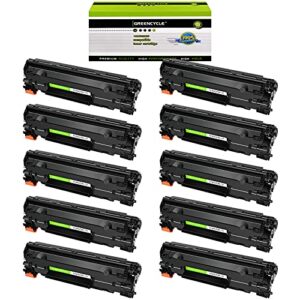 greencycle 10 pack replacement compatible for canon 137 c137 crg137 toner cartridge for imageclass mf212w imageclass mf227dw laser printer