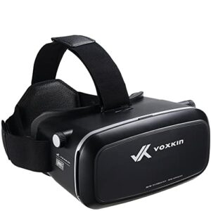 [updated & fixed] vr headset game system - high definition virtual reality 3d glasses for kids and adults - optical lens, adjustable strap - compatible with iphone and android (3.5" to 6.5")