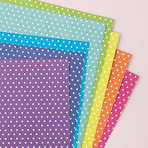 Colorbok Cardstock Paper Pad, 12" x 12", Bright Spots