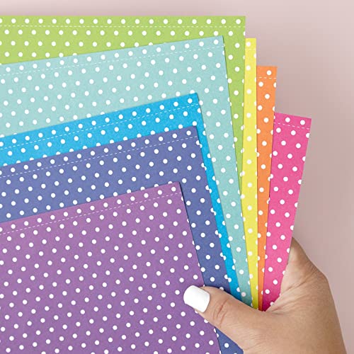 Colorbok Cardstock Paper Pad, 12" x 12", Bright Spots