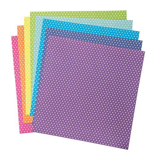 Colorbok Cardstock Paper Pad, 12" x 12", Bright Spots