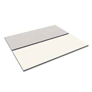 alera alett7230wg 72 in. x 30 in. rectangular reversible laminate table top - white/gray