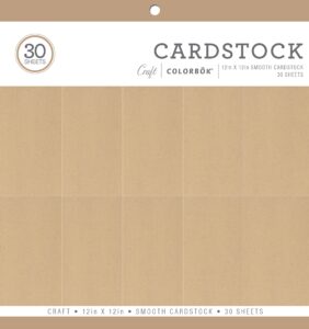 colorbok 71911a smooth cardstock paper pad, 12" x 12", craft