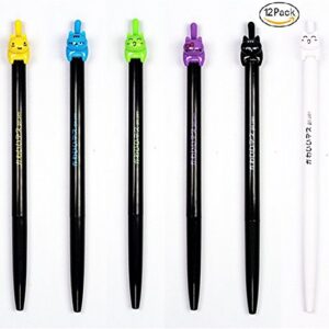 HIPGCC Cute Pens Kawaii Pen Cute Cat Pens 0.5 mm Gel Pens Black Ball Point Pens for School Office Supplies…