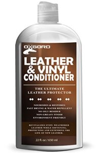 leather conditioner - 22oz kit restores leather vinyl surface lotion cleaner protector moisturizer care treatment for leather apparel, furniture, auto interior, shoes hand bags & accessories non toxic