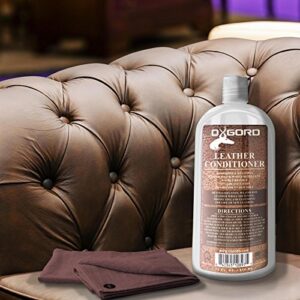 Leather Conditioner - 22oz Kit Restores Leather Vinyl Surface Lotion Cleaner Protector Moisturizer Care Treatment for Leather Apparel, Furniture, Auto Interior, Shoes Hand bags & Accessories Non Toxic