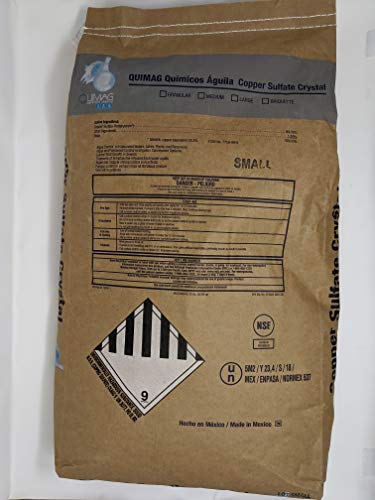 Copper Sulfate Small Crystals 50lbs Bag - EPA 99% Pure