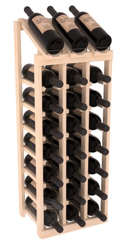 Wine Racks America® InstaCellar Display Top Wine Rack Kit - Durable and Expandable Wine Storage System, Pine Unstained - Holds 24 Bottles