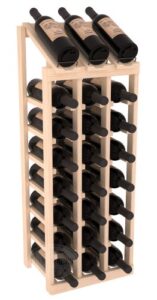 wine racks america® instacellar display top wine rack kit - durable and expandable wine storage system, pine unstained - holds 24 bottles