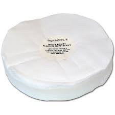 Zephyr 8" White Domet Flannel Buff 40 PLY