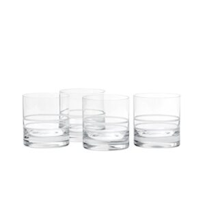 crafthouse by fortessa professional barware by charles joly signature collection, 4 count (pack of 1), double old fashioned glass