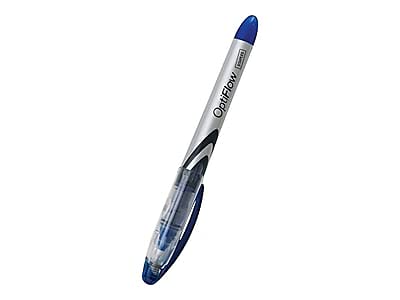 STAPLES 704789 Optiflow Needle-Tip Rollerball Pens Fine Point Blue Dozen (15195)