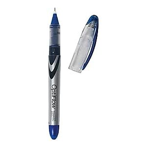 STAPLES 704789 Optiflow Needle-Tip Rollerball Pens Fine Point Blue Dozen (15195)