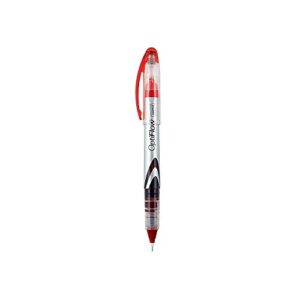 STAPLES 704790 Optiflow Rollerball Pens Fine Point Red Ink Dozen (15196)