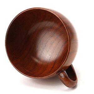 Emoyi Wood Coffee Mug Wooden Mug Tea Cup 100ml,Set of 2