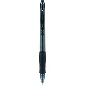 PILOT G2 Pen Stylus, Fine Point, Gray Barrel, Black Ink, 12-Pack (34319)