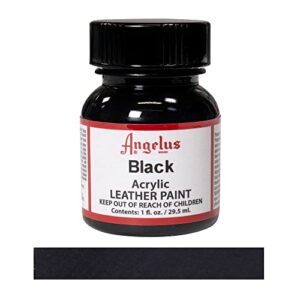 Angelus Brand Acrylic Leather Paint Waterproof 1oz - Black & White Duo