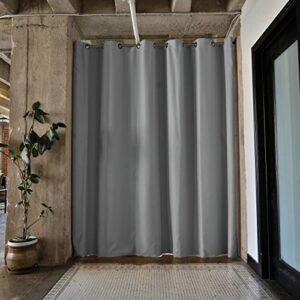 Room/Dividers/Now Tension Rod Room Divider Kit - XX-Large A, 8ft Tall x 10ft - 12ft 6in Wide (Slate Gray)