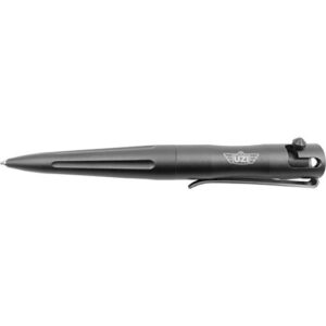 uzi tactical bolt action pen, ultra durable aircraft aluminum (uzi-tacpen15-gm) ballpoint writing tactical pen gun metal