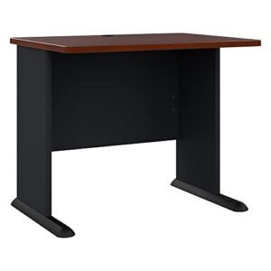 bush business furniture series a 36w desk in hansen cherry and galaxy,black and brown