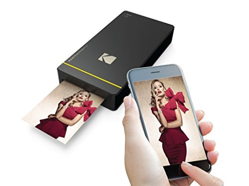 Kodak Mini Portable Mobile Instant Photo Printer - Wi-Fi & NFC Compatible - Wirelessly Prints 2.1 x 3.4" Images, Advanced DyeSub Printing Technology (White) Compatible with Android & iOS