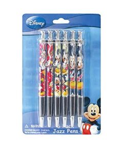 disney mickey mouse 6 pack jazz pen