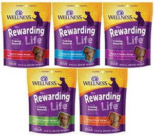 wellness wellbites soft & chewy variety pack (5 flavors, 6 ounce bags)