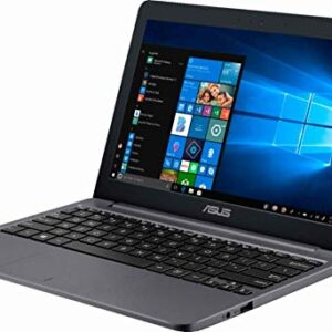 2019 Asus Vivobook 11.6" Thin and Lightweight Laptop Computer, Intel Celeron N4000 up to 2.6GHz, 2GB DDR4 RAM, 32GB eMMC, 802.11AC WiFi, Bluetooth 4.1, USB-C 3.1, HDMI, Star Gray, Windows 10 in S Mode