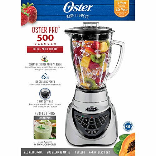 Oster BLSTTA-C00-026 Blender, Brushed Nickel