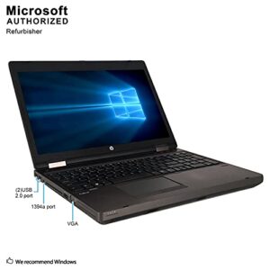 HP ProBook 6570b Notebook PC - Intel Core i5-3320M 2.5Ghz 8GB 128SSD DVDRW Windows 10 Professional (Renewed)