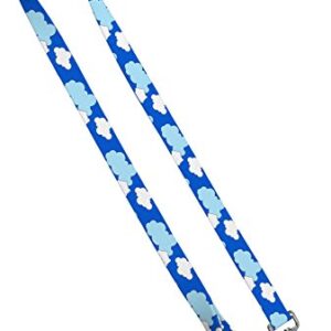Moose Pet Wear Deluxe Dog Leash - Patterned Heavy Duty Pet Leashes, Made in The USA – 1 Inch x 4 Feet, Clouds