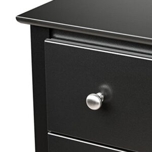 Prepac Sonoma Nightstand, Tall 3-Drawer, Black