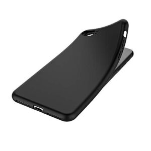 EasyAcc Slim Case for iPhone 8 Plus/iPhone 7 Plus, [Support Wireless Charging] Black TPU Phone Case Matte Finish Profile Phone Cover Compatible with iPhone 8 Plus/iPhone 7 Plus