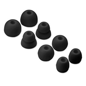 8pcs replacement earbuds eartips for monster beats dr. dre urbeats urbeats 2.0 tour 2.0 stereo earphones (black)