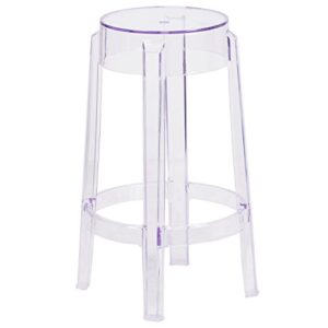 flash furniture laney 25.75'' high transparent counter height stool