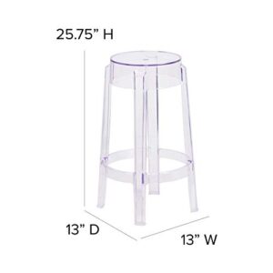Flash Furniture Laney 25.75'' High Transparent Counter Height Stool