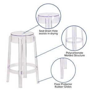 Flash Furniture Laney 25.75'' High Transparent Counter Height Stool