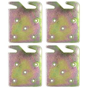 richohome wood bed rail hook plates - pack of 4