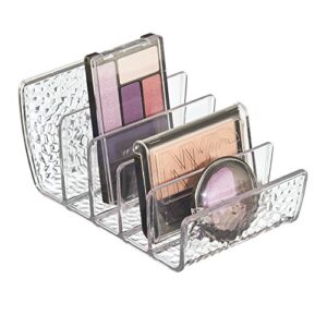 idesign rain vertical textured plastic palette organizer for storage of cosmetics, makeup, and accessories on vanity, countertop, or cabinet, 9.25" x 3.86" x 3.20"